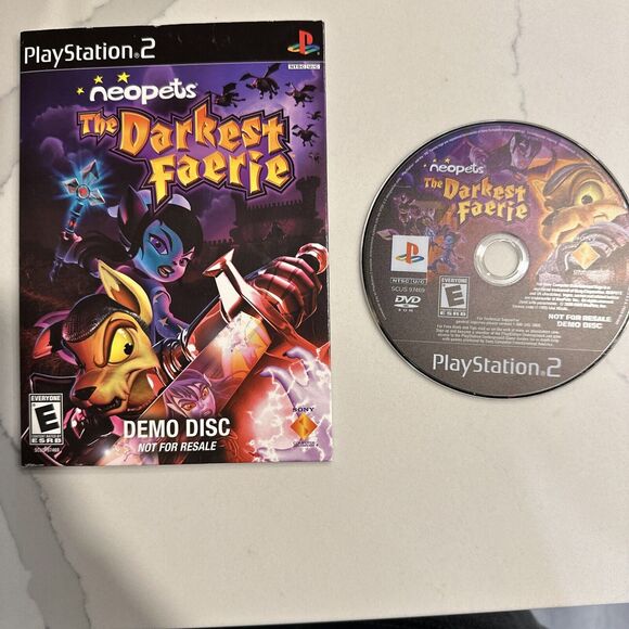 The Darkest Faerie Neopets Playstation 2 PS2 Promotional‎ Demo Disc w/ Sleeve - Picture 2 of 3